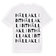 White t-shirt med Hällaklint ordlek t-shirt