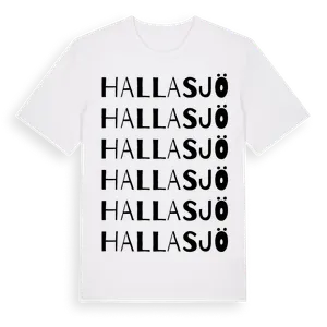 Hallasjö ordlek t-shirt – ekologisk bomull t-shirt från Pinshirt