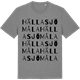 Mid Heather Gray t-shirt med Hällasjömåla ordlek t-shirt