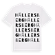 White t-shirt med Hällersberg ordlek t-shirt