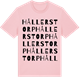 Pink Cotton t-shirt med Hållerstorp ordlek t-shirt