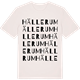 Vintage White t-shirt med Hällerum ordlek t-shirt