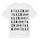 White t-shirt med Hällerum ordlek t-shirt