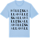 Blue Soul t-shirt med Hälleskalla ordlek t-shirt