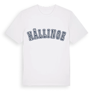 Hällinge college t-shirt – ekologisk bomull t-shirt från Pinshirt