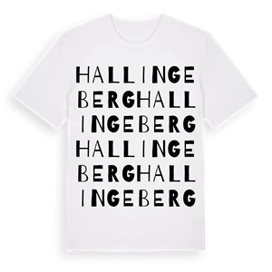 Hallingeberg ordlek t-shirt – ekologisk bomull t-shirt från Pinshirt