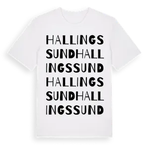 Hallingssund ordlek t-shirt – ekologisk bomull t-shirt från Pinshirt