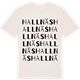 Vintage White t-shirt med Hallnäs ordlek t-shirt