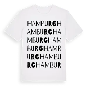Hamburg ordlek t-shirt – ekologisk bomull t-shirt från Pinshirt