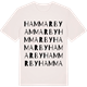 Vintage White t-shirt med Hammarby ordlek t-shirt
