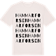 Vintage White t-shirt med Hammarforsen ordlek t-shirt