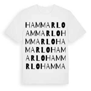 Hammarlo ordlek t-shirt – ekologisk bomull t-shirt från Pinshirt