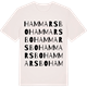 Vintage White t-shirt med Hammarsbo ordlek t-shirt