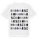 White t-shirt med Hammarsebo ordlek t-shirt