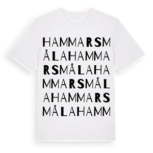 Hammarsmåla ordlek t-shirt – ekologisk bomull t-shirt från Pinshirt