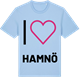 Blue Soul t-shirt med Jag älskar Hamnö t-shirt stort tryck