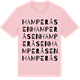 Pink Cotton t-shirt med Hamperåsen ordlek t-shirt