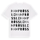 Hamprössle ordlek t-shirt