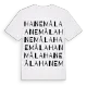 Hanemåla ordlek t-shirt