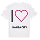 Jag älskar Hansa City t-shirt stort tryck