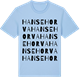 Blue Soul t-shirt med Hansehorva ordlek t-shirt