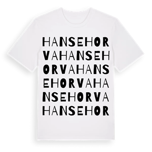 Hansehorva ordlek t-shirt – ekologisk bomull t-shirt från Pinshirt
