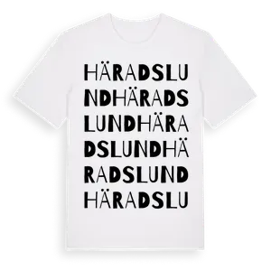 Häradslund ordlek t-shirt – ekologisk bomull t-shirt från Pinshirt