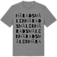 Mid Heather Gray t-shirt med Häradsmålen ordlek t-shirt