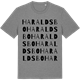 Mid Heather Gray t-shirt med Haraldsbo ordlek t-shirt
