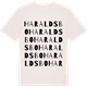 Vintage White t-shirt med Haraldsbo ordlek t-shirt