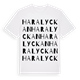 Haralyckan ordlek t-shirt