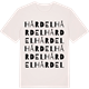 Vintage White t-shirt med Hårdel ordlek t-shirt