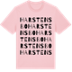 Pink Cotton t-shirt med Harstensbo ordlek t-shirt