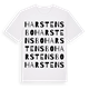 White t-shirt med Harstensbo ordlek t-shirt