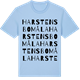 Blue Soul t-shirt med Harstensbomåla ordlek t-shirt