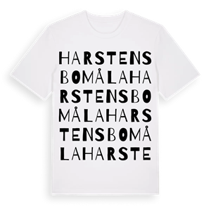 Harstensbomåla ordlek t-shirt – ekologisk bomull t-shirt från Pinshirt