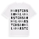 Harstensbomåla ordlek t-shirt