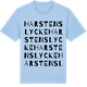 Blue Soul t-shirt med Harstenslycke ordlek t-shirt