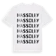 White t-shirt med Hasselby ordlek t-shirt