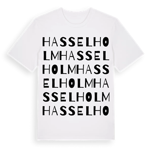 Hasselholm ordlek t-shirt – ekologisk bomull t-shirt från Pinshirt