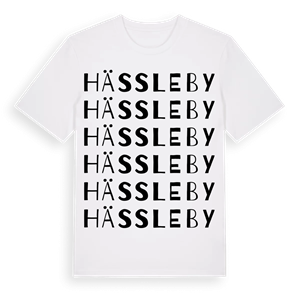 Hässleby ordlek t-shirt – ekologisk bomull t-shirt från Pinshirt