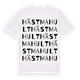 White t-shirt med Hästmahult ordlek t-shirt