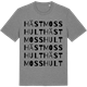 Mid Heather Gray t-shirt med Hästmosshult ordlek t-shirt