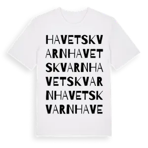 Havetskvarn ordlek t-shirt – ekologisk bomull t-shirt från Pinshirt