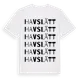 White t-shirt med Havslätt ordlek t-shirt