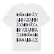 White t-shirt med Häxan ordlek t-shirt