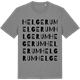 Mid Heather Gray t-shirt med Helgerum ordlek t-shirt