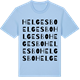 Blue Soul t-shirt med Helgesbo ordlek t-shirt