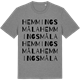 Mid Heather Gray t-shirt med Hemmingsmåla ordlek t-shirt