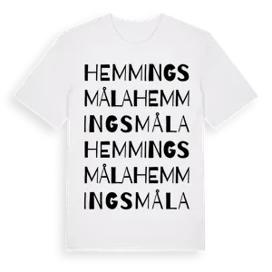 Hemmingsmåla ordlek t-shirt – ekologisk bomull t-shirt från Pinshirt